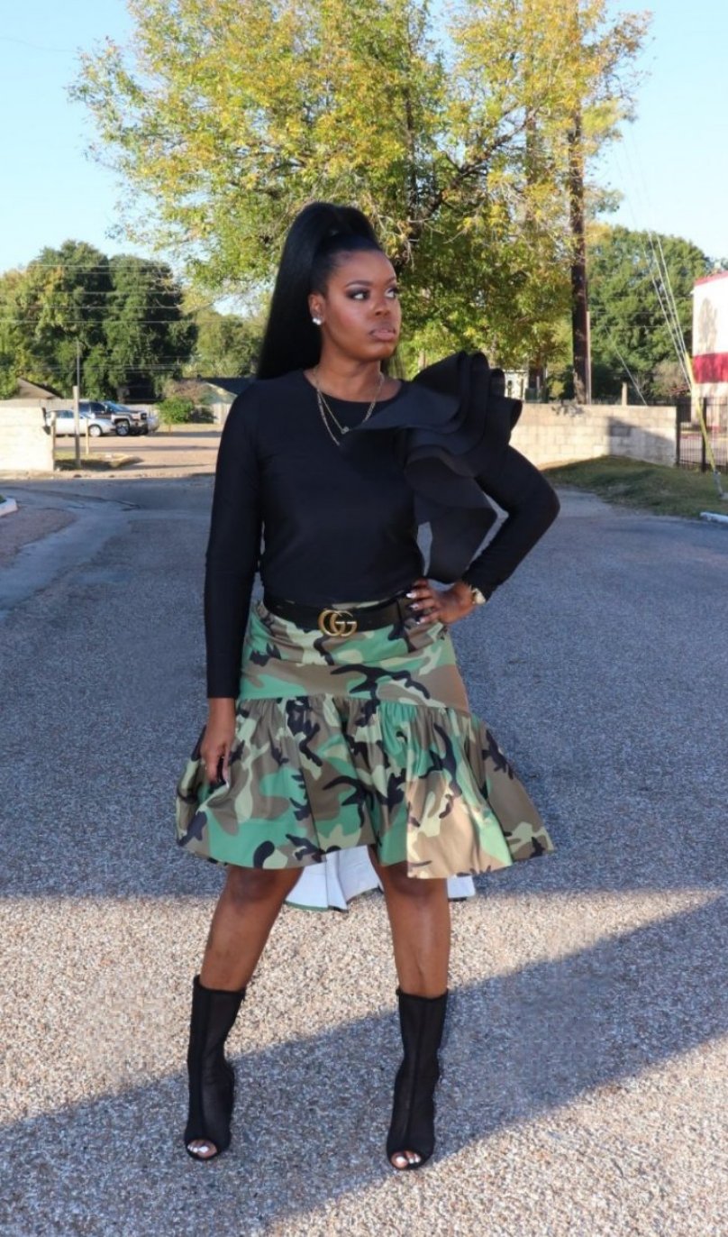 Army camouflage skirt best sale